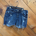 Silver Jean Shorts