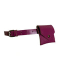Skinny Magenta Belt with Little Bag circa 1980s