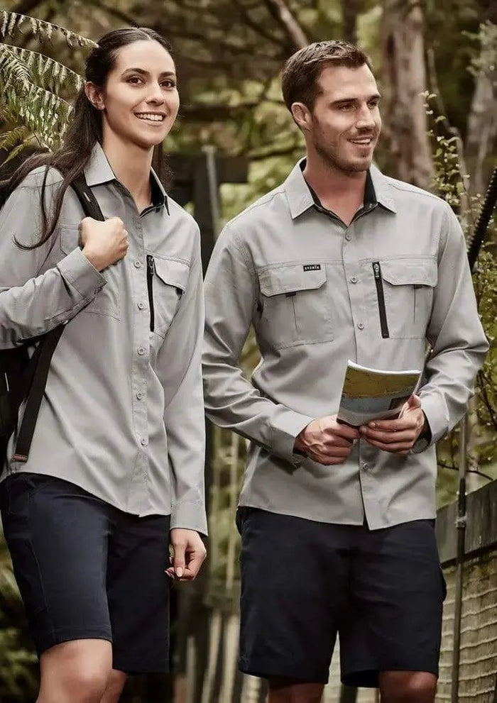 SYZMIK mens outdoor l/s shirt zw460 Metro Workwear.