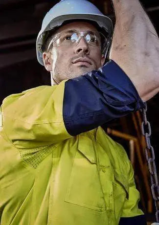 SYZMIK Men’s Rugged Cooling Hi-Vis Spliced Shirt ZW128 Work Wear Syzmik