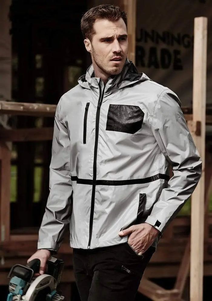 SYZMIK unisex streetworx reflective waterproof jacket zj380 Work Wear Syzmik