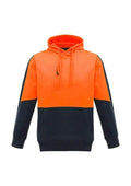 Syzmik Workwear Unisex Hi Vis Pullover Hoodie ZT484 Work Wear Syzmik XXS Orange/Navy