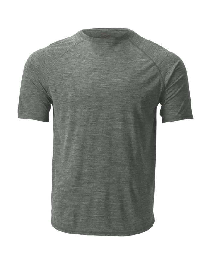 The Cozy Del Merino T-Shirt - Men's in Agave, flat lay front