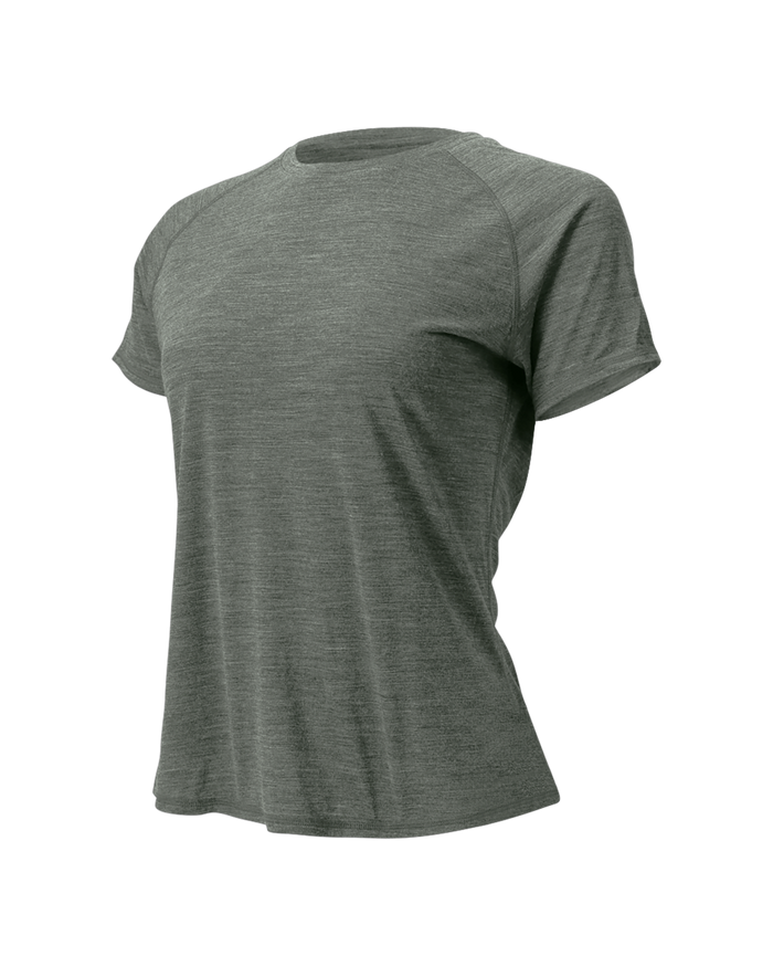 The Cozy Del Merino T-Shirt - Women's in Agave, front view
