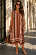 Tie Back Primrose Dress - Amalfi Sunset