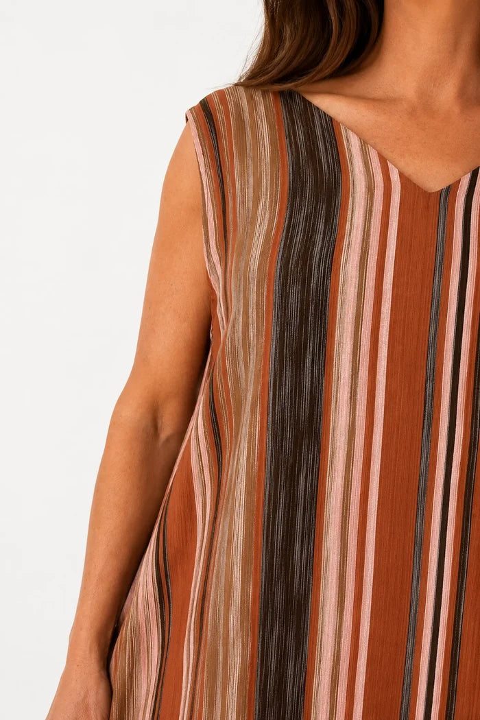 Tie Back Primrose Dress - Amalfi Sunset