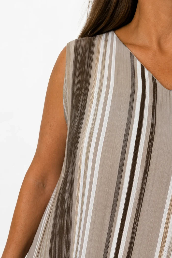 Tie Back Primrose Dress - Mocha