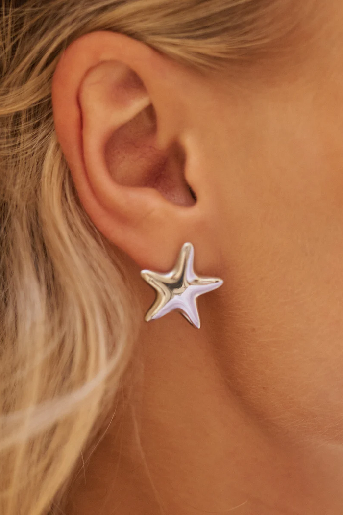 TWENTY COMPASS Boucles d'Oreilles Étoile - Argent