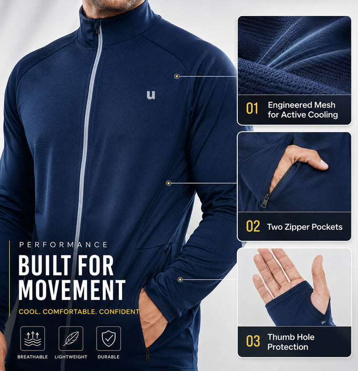 uniformer UPF 50+ Sunscreen Jacket for Men