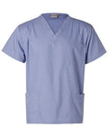 WINNING SPIRIT Unisex Hospitla Scrubs Short Sleeve Tunic Top M7630 - Simply Scrubs Australia