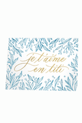 VALERIE BOIVIN Carte de Souhait - Je t'aime en titi
