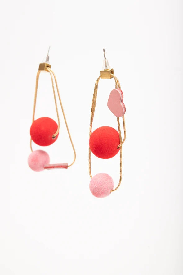 VEINAGE Boucles d'Oreilles Amour Caché