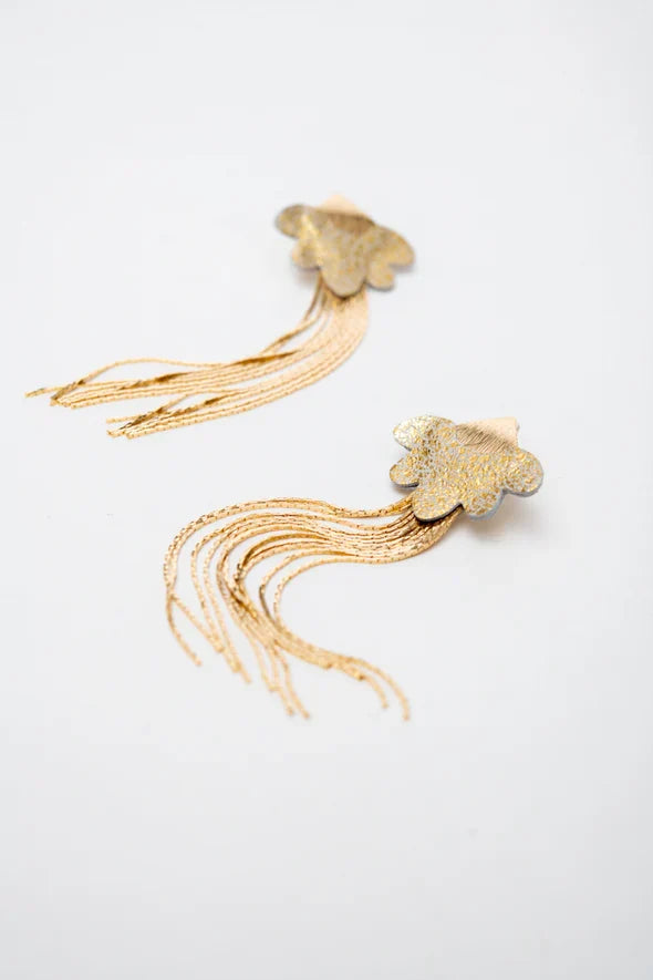 VEINAGE Boucles d'Oreilles Praline