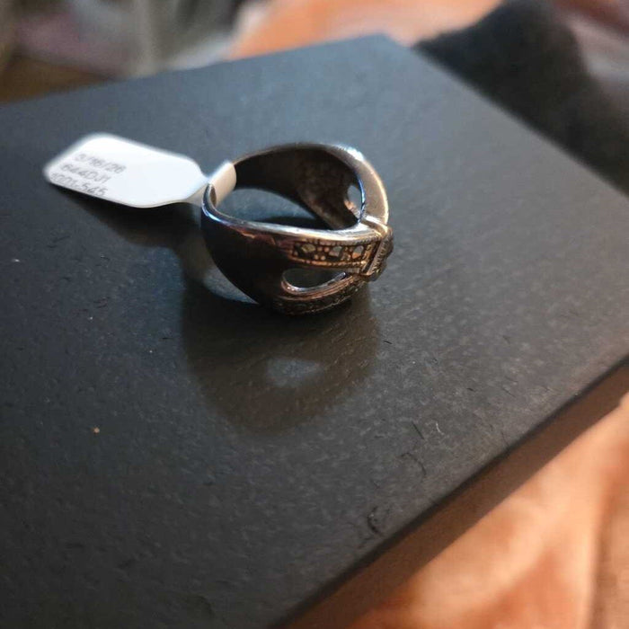 Vintage Marcasite and Silver Ring