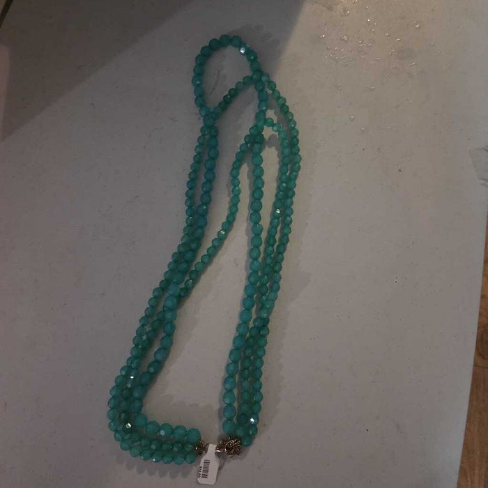 Vintage Multi-Strand Turquoise Bead Necklace