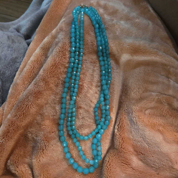 Vintage Multi-Strand Turquoise Bead Necklace