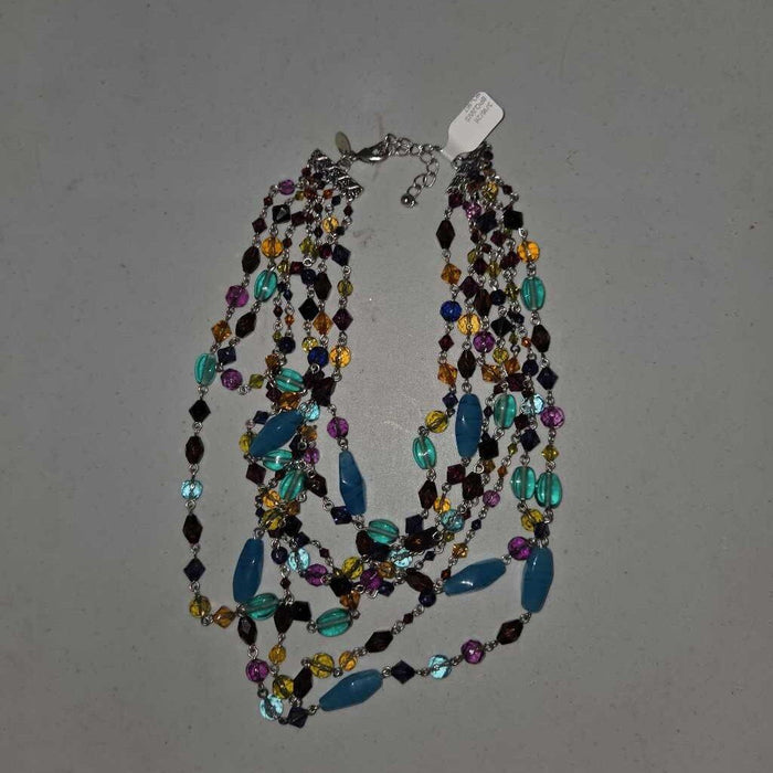 Vintage Multicolor Beaded Necklace
