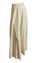 Winter White Acetate Taffeta Full Length Half Slip circa 1940s