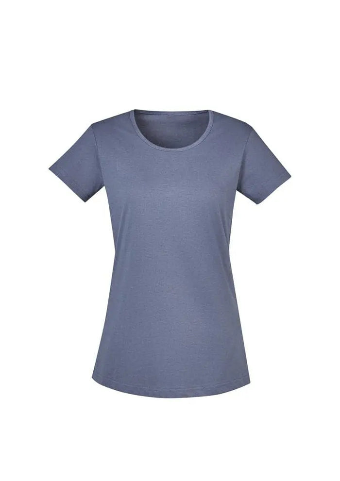 Womens Streetworx Tee Shirt ZH735 Work Wear Syzmik Petrol Blue XS